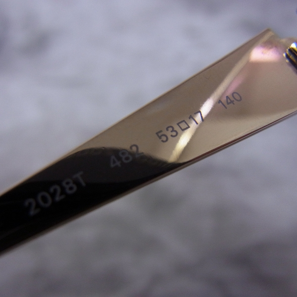 実際に弊社で買取させて頂いたBVLGARI/ブルガリ スクエア メガネフレーム 2028Tの画像 5枚目