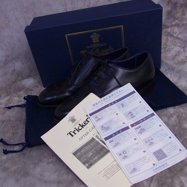 実際に弊社で買取させて頂いたTRICKER'S/トリッカーズ×KATHARINE HAMNETT/キャサリンハムネット BLACK BOX CALF Oxford/カーフレザー オックスフォード  M6460/7の画像 8枚目