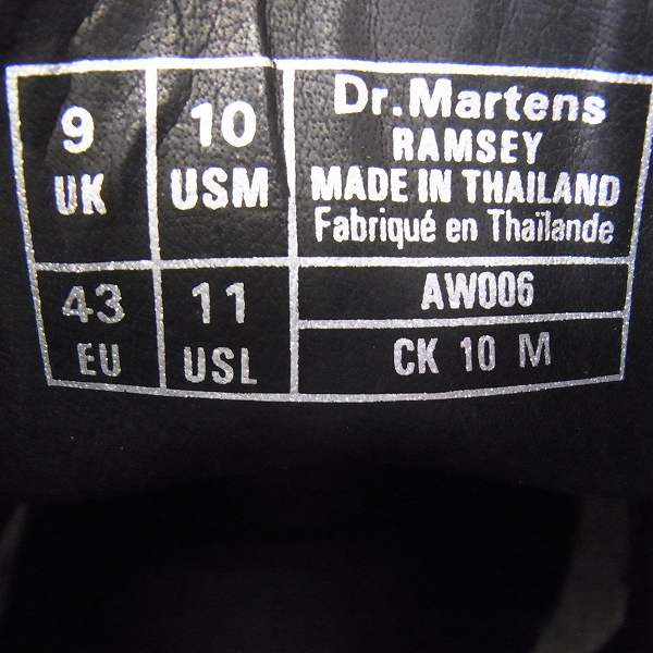 実際に弊社で買取させて頂いた【未使用】Dr.Martens/ドクターマーチン RAMSEY クリーパー ラバーソール UK9の画像 5枚目
