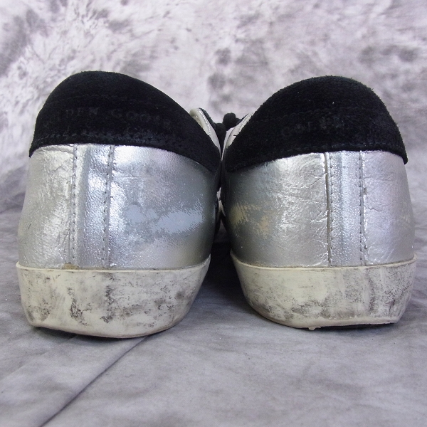 実際に弊社で買取させて頂いたGOLDEN GOOSE/ゴールデングース GGDB SSTAR ビンテージ加工レザースニーカー/42の画像 1枚目