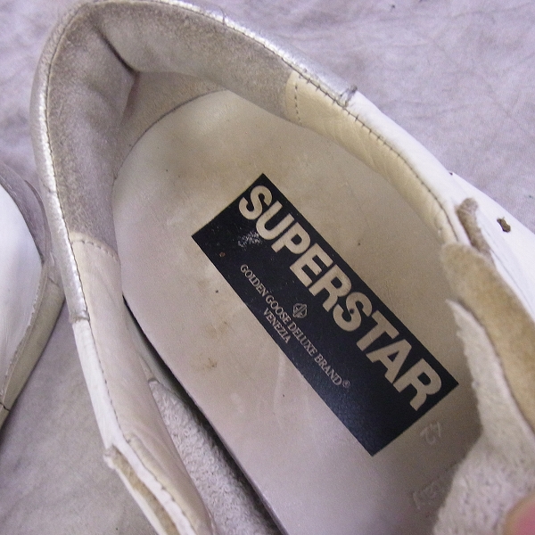 実際に弊社で買取させて頂いたGOLDEN GOOSE/ゴールデングース SUPERSTAR/スパースター スニーカー 42の画像 4枚目
