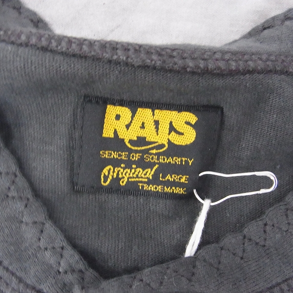 実際に弊社で買取させて頂いたRATS/ラッツ 16SS 七分丈 ヘンリーネックTee グレー/L 16'RTC-0303の画像 2枚目