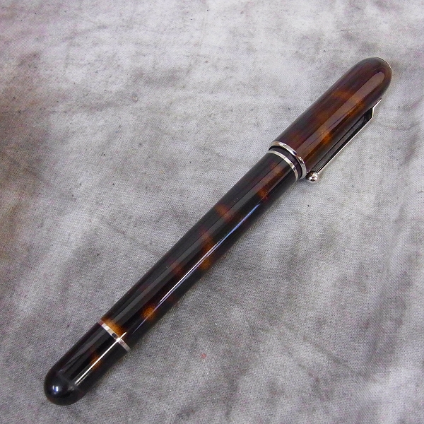 実際に弊社で買取させて頂いたdunhill /ダンヒル 万年筆 サイドカー トータスシェル  ペン先18K－750 　の画像 1枚目