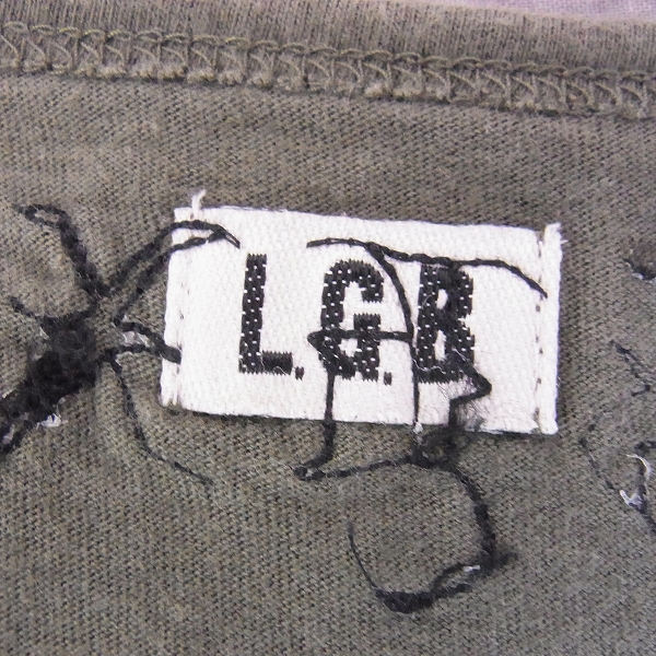 実際に弊社で買取させて頂いた☆LGB/ルグランブルー LOVE SEX DREAM クロスカットソー 半袖//0の画像 2枚目