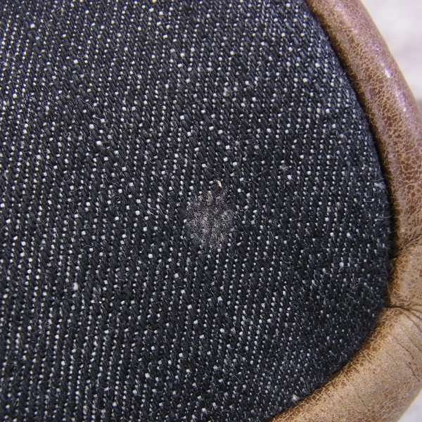 実際に弊社で買取させて頂いたBURBERRY BLUE LABEL/バーバリー レザー×デニム トートバッグの画像 8枚目