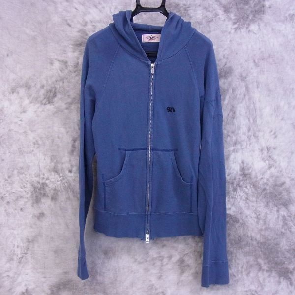 実際に弊社で買取させて頂いたM/エム thank you friends 刺繍 フード ジップアップ パーカー L