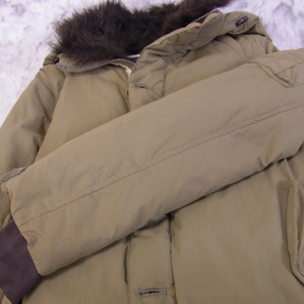 実際に弊社で買取させて頂いたFACTOTUM/ファクトタム N-2B/フェイクファーダウンジャケット/46の画像 6枚目