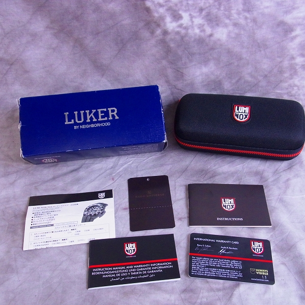 実際に弊社で買取させて頂いたLUMINOX/ルミノックス×LUKER BY NEIGHBORHOOD/ネイバーフッド 3901LK ネイビーシールズ 200個限定 腕時計の画像 7枚目