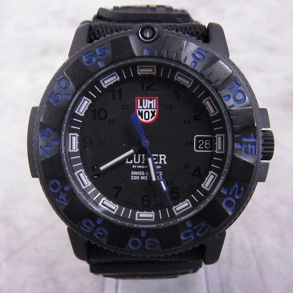 実際に弊社で買取させて頂いたLUMINOX/ルミノックス×LUKER BY NEIGHBORHOOD/ネイバーフッド 3901LK ネイビーシールズ 200個限定 腕時計
