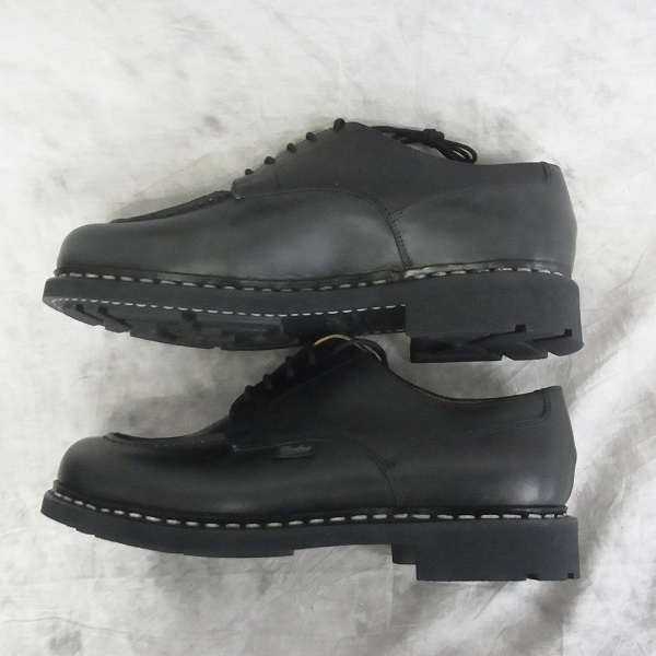 実際に弊社で買取させて頂いたParaboot/パラブーツ chambord/シャンボード レザーシューズ 黒 710709/8の画像 2枚目