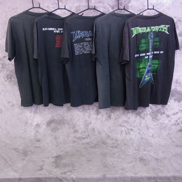 実際に弊社で買取させて頂いたMEGADETH/メガデス バンドTシャツ 2005年 TOUR 他 XL/5点セットの画像 1枚目