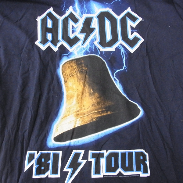 実際に弊社で買取させて頂いたAC/DC BLACK ICE ワールドツアー 2010等 バンドTシャツ 5点セットの画像 2枚目