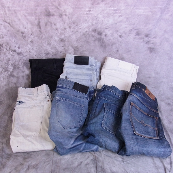 実際に弊社で買取させて頂いたBUFFALO BOBS/MURDER LICENSE/TORNADO MART 等 加工デニム/ジーンズ 1/S/M/44 7点SET