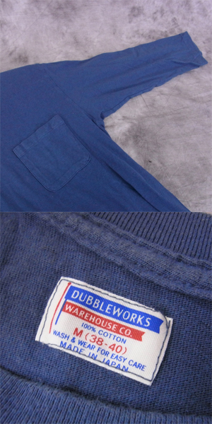 実際に弊社で買取させて頂いたDUBBLE WORKS/ダブルワークス 半袖チェックシャツ・長袖Tシャツ等5点SETの画像 3枚目