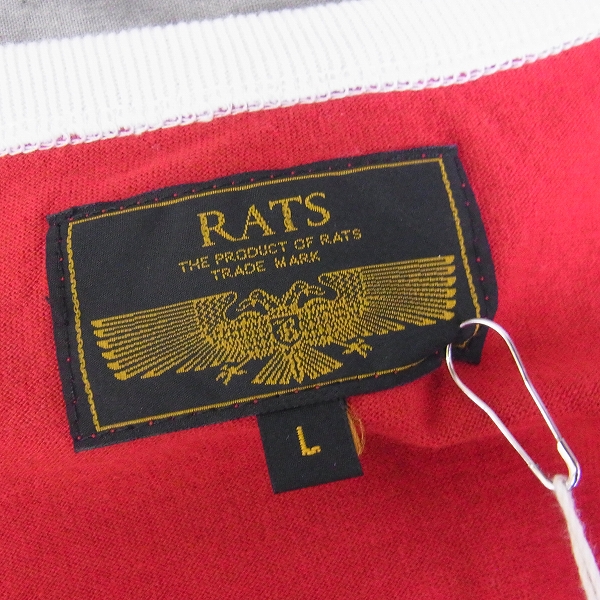 実際に弊社で買取させて頂いたRATS/ラッツ 16SS 3バックプリント/ノースリーブ レッド/L 16'RTC-0601の画像 2枚目