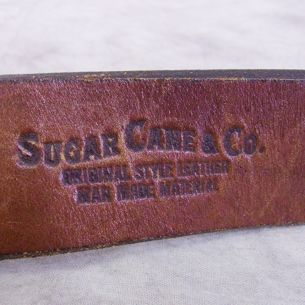 実際に弊社で買取させて頂いたSUGAR CANE/シュガーケーン レザーベルト 30の画像 1枚目