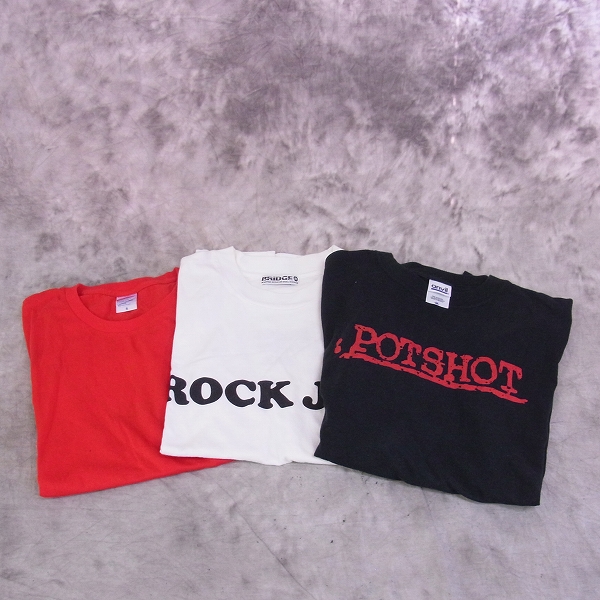 実際に弊社で買取させて頂いたPOTSHOT/ポットショット FULL SWING/フルスイング JUN KOBA/ジュンコバ等 バンドTシャツ S～M 10点セットの画像 3枚目