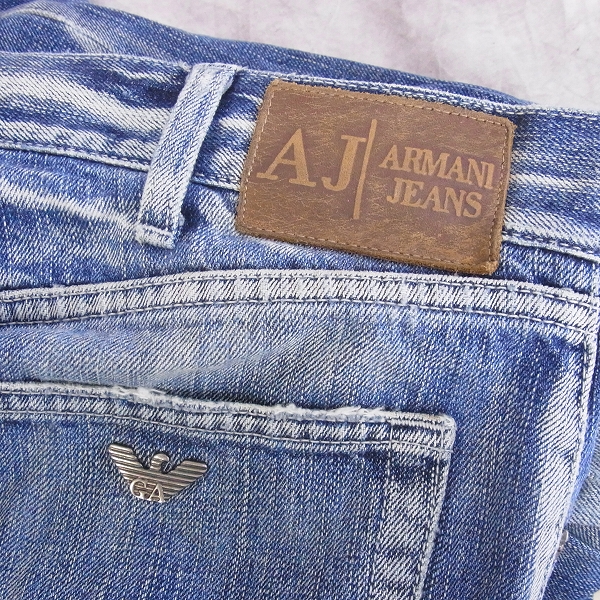 実際に弊社で買取させて頂いたARMANI JEANS/アルマーニジーンズ デニムパンツ ブルー/34の画像 5枚目