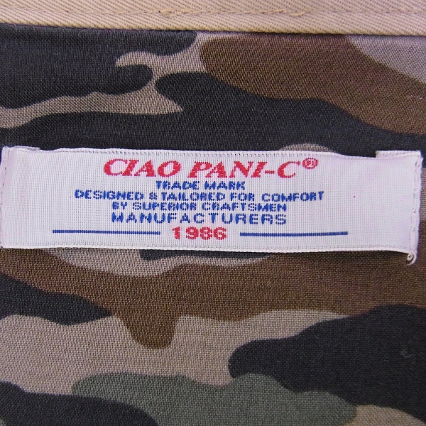 実際に弊社で買取させて頂いた☆Ciaopanic/チャオパニック 内迷彩 スイングトップジャケット Mの画像 2枚目
