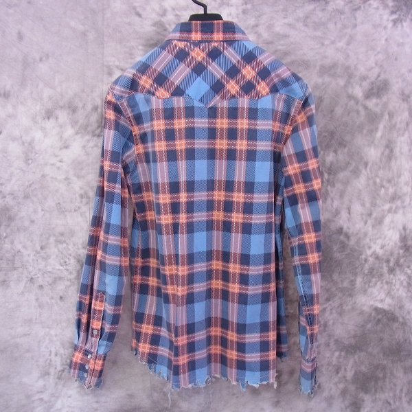 実際に弊社で買取させて頂いたM/エム カットオフ チェックシャツ Mの画像 1枚目