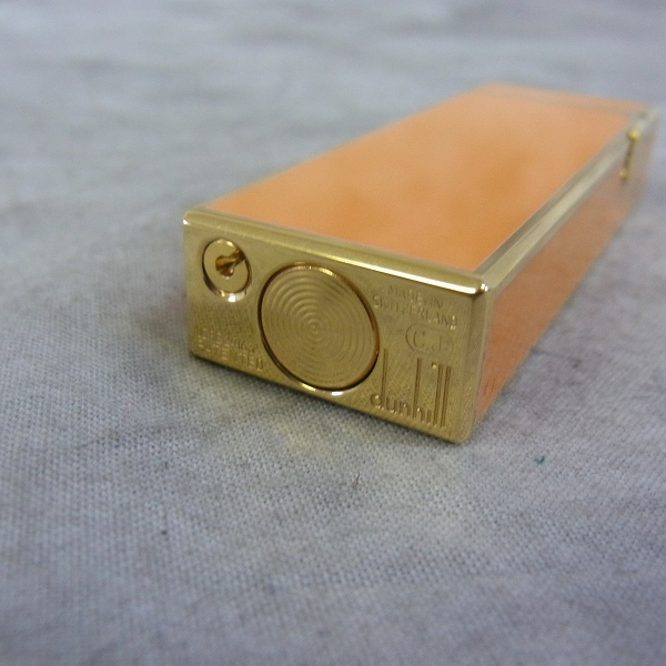 実際に弊社で買取させて頂いたdunhill/ダンヒル ローラーガスライター オレンジ×ゴールドの画像 3枚目