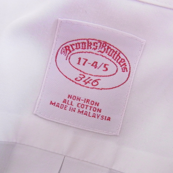 実際に弊社で買取させて頂いた☆Brooks Brothers/ブルックスブラザーズ Yシャツ ホワイト/2点SET/17-4/5の画像 2枚目