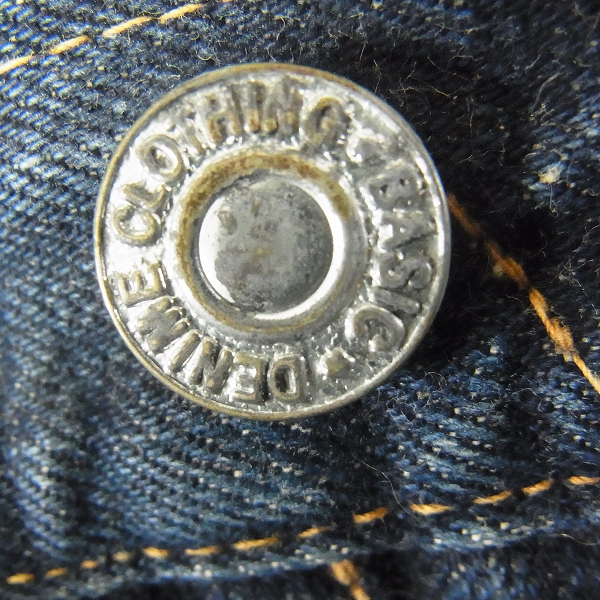 実際に弊社で買取させて頂いたDenime/ドゥニーム 革パッチ ストレート セルビッチデニムパンツ 202/30の画像 5枚目