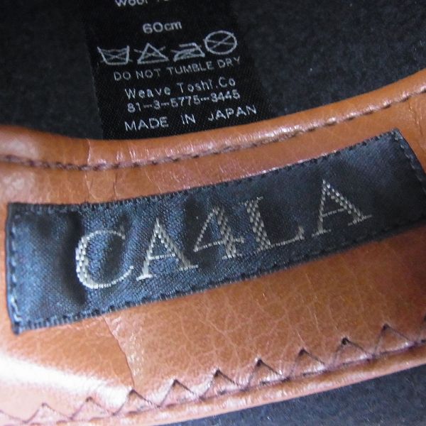 実際に弊社で買取させて頂いたCA4LA/カシラ KNOX/ノックス 中折れウール100％ハット/帽子/NOX00086の画像 4枚目