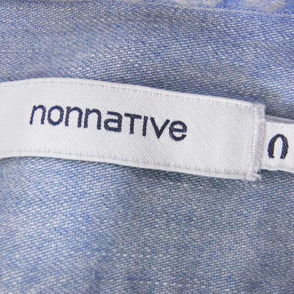 実際に弊社で買取させて頂いたnonnative/ノンネイティブ ボタンダウンデニムシャツ/0の画像 2枚目