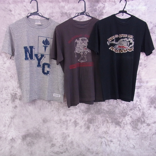 実際に弊社で買取させて頂いたDUBBLE WORKS/ETERNAL プリント半袖Tシャツ M/38 3点セット