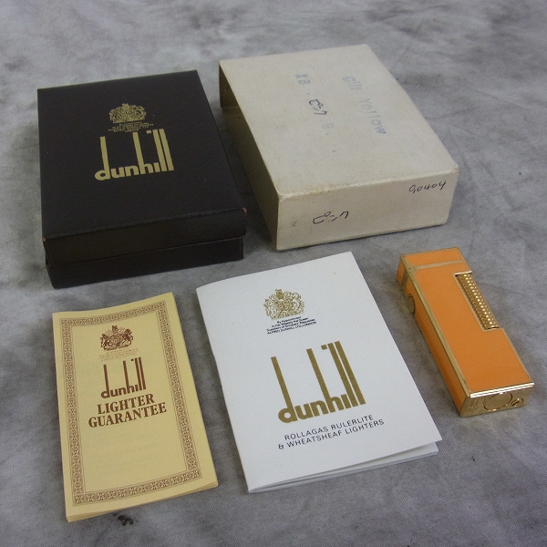 実際に弊社で買取させて頂いたdunhill/ダンヒル ローラーガスライター オレンジ×ゴールドの画像 6枚目