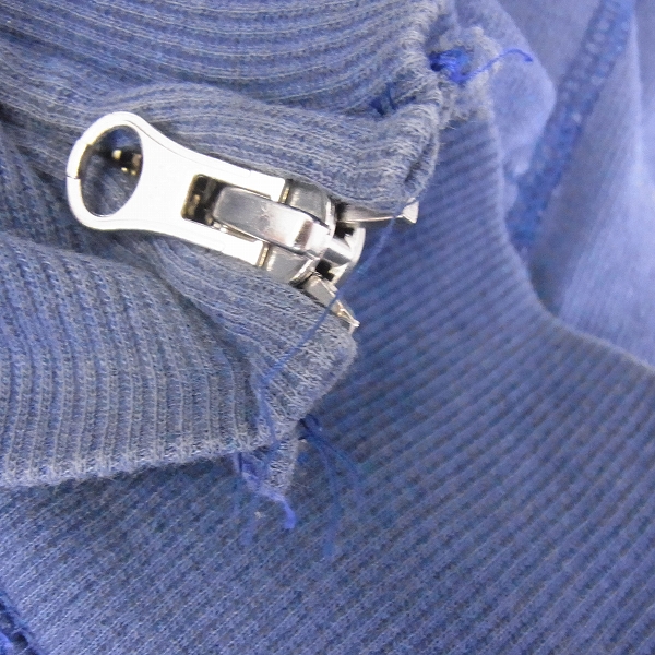 実際に弊社で買取させて頂いたM/エム thank you friends 刺繍 フード ジップアップ パーカー Lの画像 5枚目