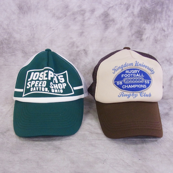 実際に弊社で買取させて頂いたBUCO/ブコ BLUE BLUE/ブルーブルー メッシュキャップ 2点SET