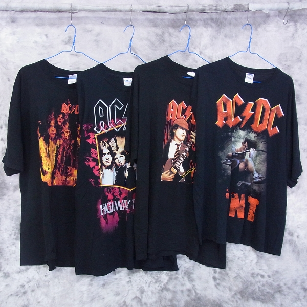 実際に弊社で買取させて頂いたAC/DC Highway To HELL バンドTシャツ 2XL 4点セット