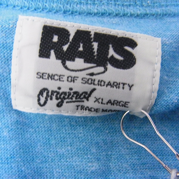 実際に弊社で買取させて頂いたRATS/ラッツ 16SS ポケットTee/Tシャツ サックス/XL 16'RTC-0402の画像 2枚目