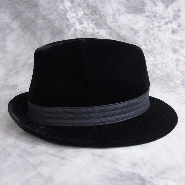 実際に弊社で買取させて頂いたBorsalino/ボルサリーノ 日本製 中折れハット ブラック 58ｃｍ JB163-07A00の画像 3枚目