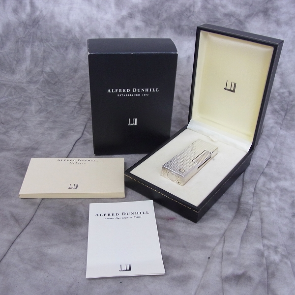 実際に弊社で買取させて頂いたdunhill/ダンヒル 総柄カットデザイン ローラーガスライターの画像 7枚目