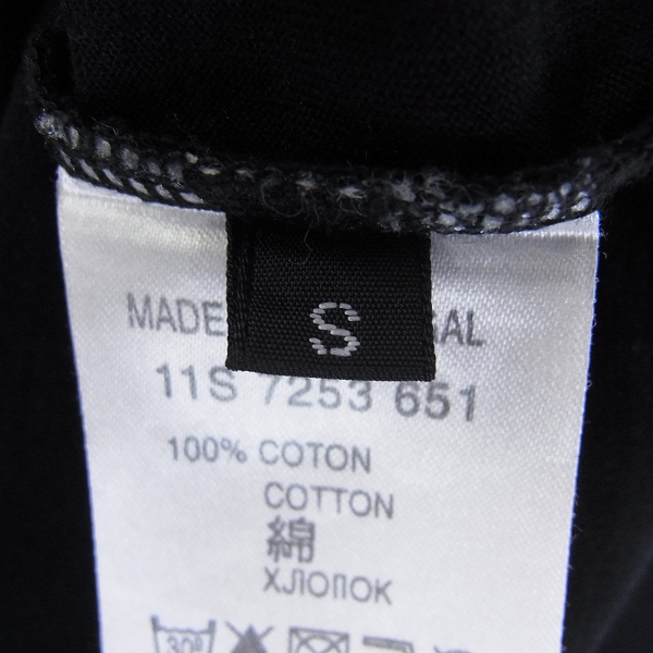 実際に弊社で買取させて頂いた☆GIVENCHY/ジバンシィ ロゴプリント 半袖Tシャツ ブラック Sの画像 3枚目
