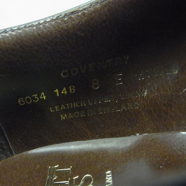 実際に弊社で買取させて頂いたCROCKETT&JONES/クロケット＆ジョーンズ COVENTRY/カーフ 6034/8の画像 5枚目