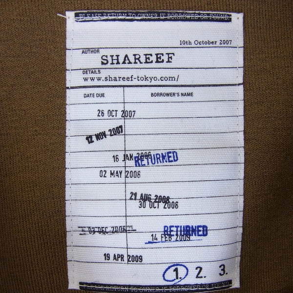 実際に弊社で買取させて頂いた☆SHAREEF/シャリーフ studious factotum プルオーバー/セーター 15AW ネックウォーマー付き 1の画像 2枚目