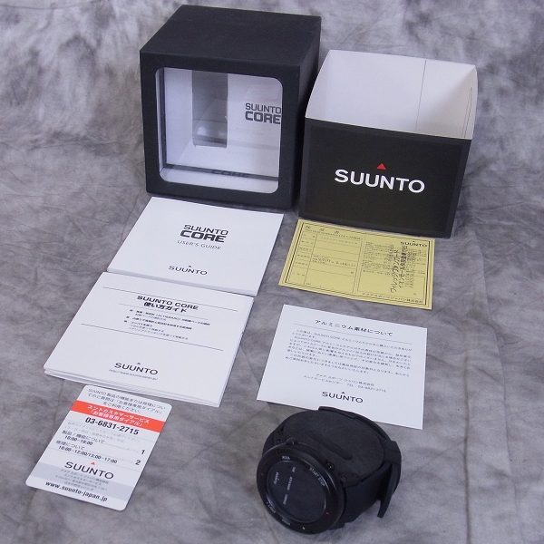 実際に弊社で買取させて頂いたSUUNTO/スント CORE/コア ULTIMATE BLACK 腕時計/SS018734000【動作未確認】の画像 6枚目