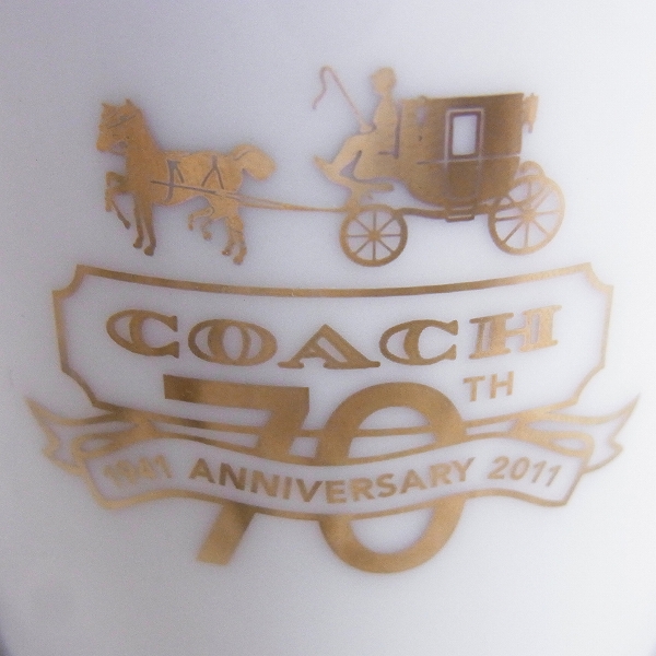 実際に弊社で買取させて頂いたCOACH/コーチ 70周年記念 デミタスカップ/ソーサー/2客の画像 3枚目