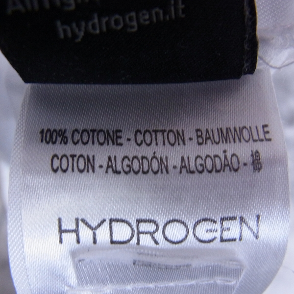 実際に弊社で買取させて頂いた☆HYDROGEN/ハイドロゲン ネック切りっぱなし加工 スカルプリント 半袖Tシャツ Mの画像 3枚目