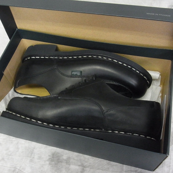 実際に弊社で買取させて頂いたParaboot/パラブーツ chambord/シャンボード レザーシューズ 黒 710709/8の画像 7枚目