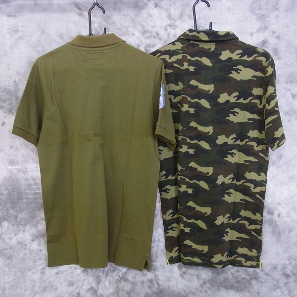 実際に弊社で買取させて頂いた☆HYDROGEN/ハイドロゲン カモ/迷彩 他 ポロシャツ/L 2点セットの画像 1枚目