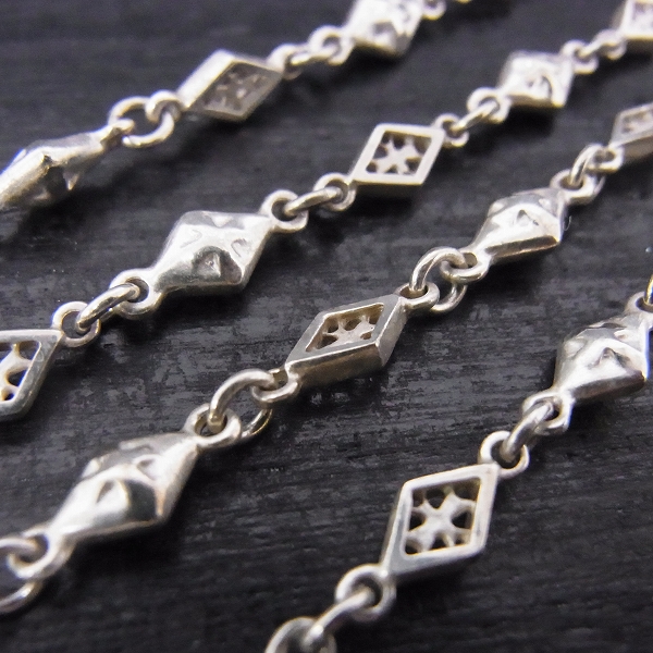 実際に弊社で買取させて頂いた【ギャラ付】Loree Rodkin/ローリーロドキン ミックスダイヤモンドシェイプクロスチェーン L3819-800/50cm