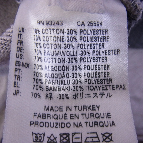 実際に弊社で買取させて頂いたDIESEL BLACK GOLD/ディーゼル スウェットトレーナー サイドジップ/胸ポケット XLの画像 6枚目