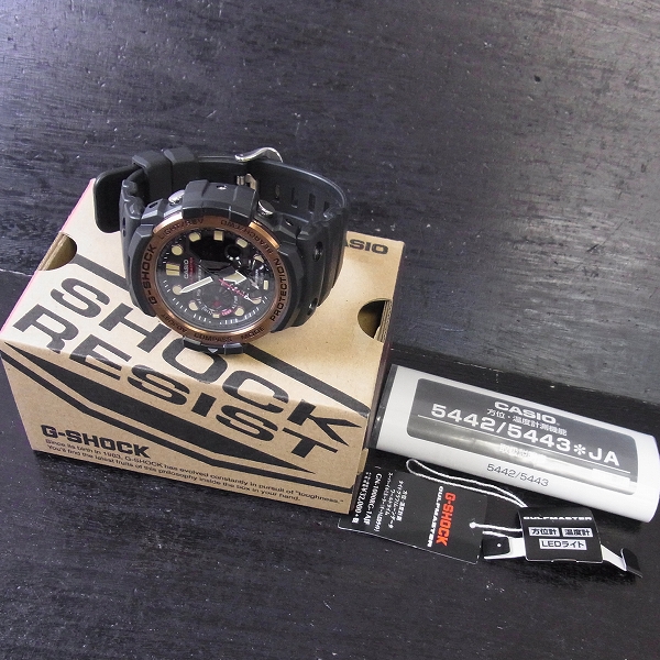 実際に弊社で買取させて頂いたG-SHOCK/Gショック GULFMASTER/ガルフマスター ヴィンテージブラック×ローズゴールド GN-1000RG-1AJFの画像 5枚目