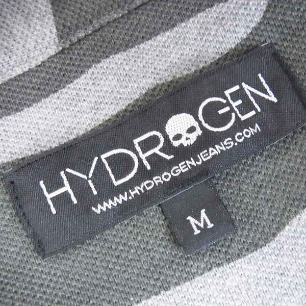 実際に弊社で買取させて頂いた☆HYDROGEN/ハイドロゲン スカル刺繍 カモフラ柄 半袖ポロシャツ/Mの画像 2枚目