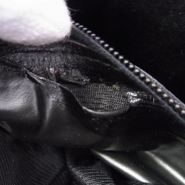 実際に弊社で買取させて頂いたCELINE/セリーヌ カーフレザー ヴィンテージ ショルダーバッグの画像 6枚目